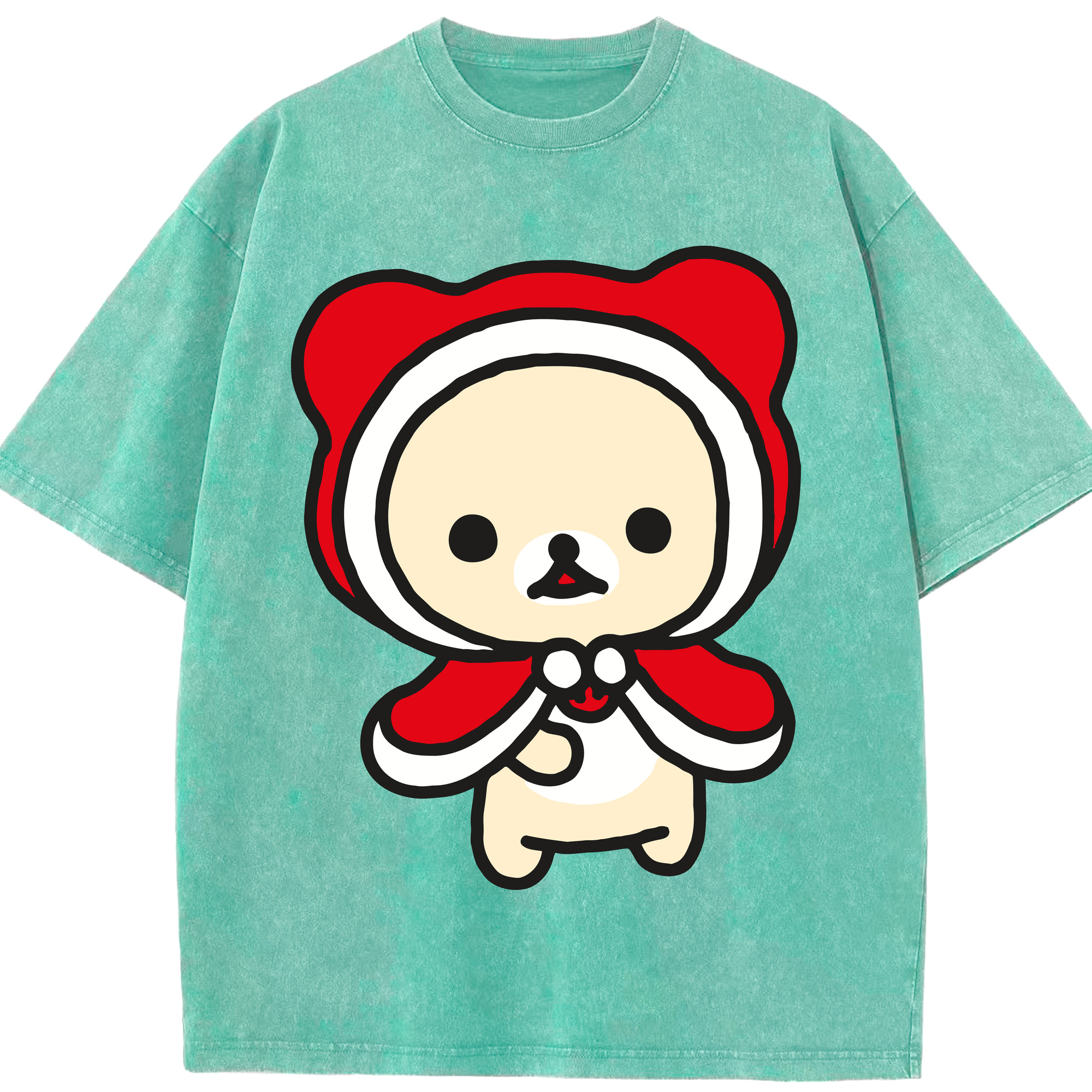 （画像用） リラックマ リラックマ キイロイトリ Rilakkuma Korilakkuma Kiiroitori 綿100% ヴィンテージ風 半袖Tシャツ（フロントプリント）